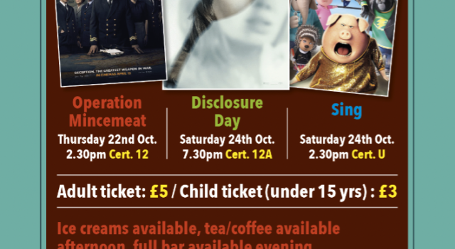 October Cinema at The Greig Hall