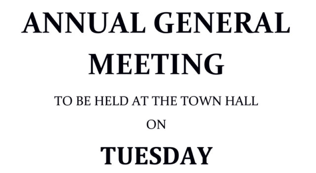 Alcester War Memorial Town Hall AGM